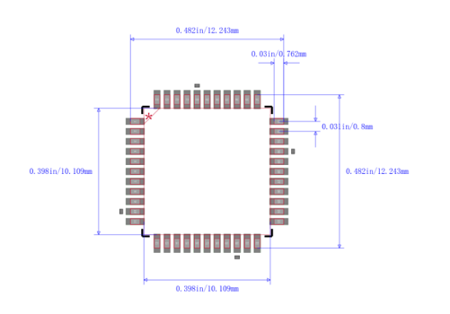 ATMEGA16A-AU package