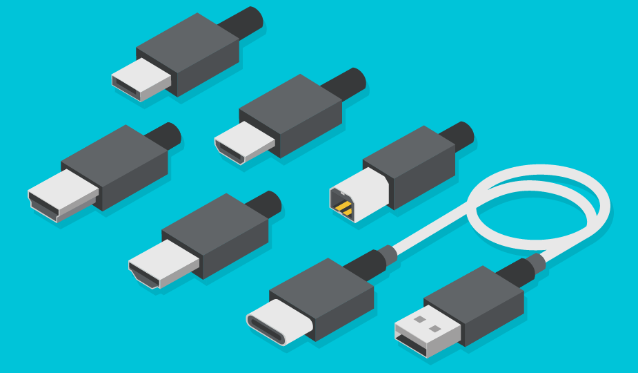 Various Types of USB Connectors and Cables