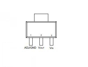 LD1117S33TR Pinout