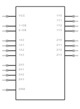 74HC244 Schematic Symbol