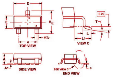  BSS138LT1G Package Outline