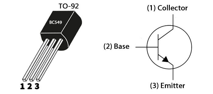  BC549 Pinout Diagram